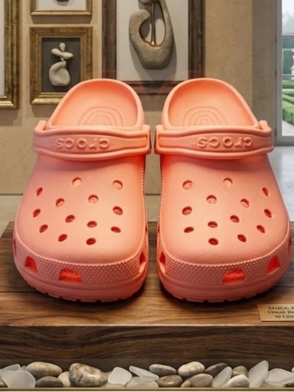 Crocs Classic Clog Comfort Mules Vibrant Orange Coral Women's Size 8 / Men's 6